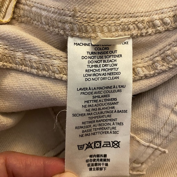 Anthropologie Pilcro The Camp Wanderer Patchwork Jeans Embroidered Boho 29 - Picture 15 of 16